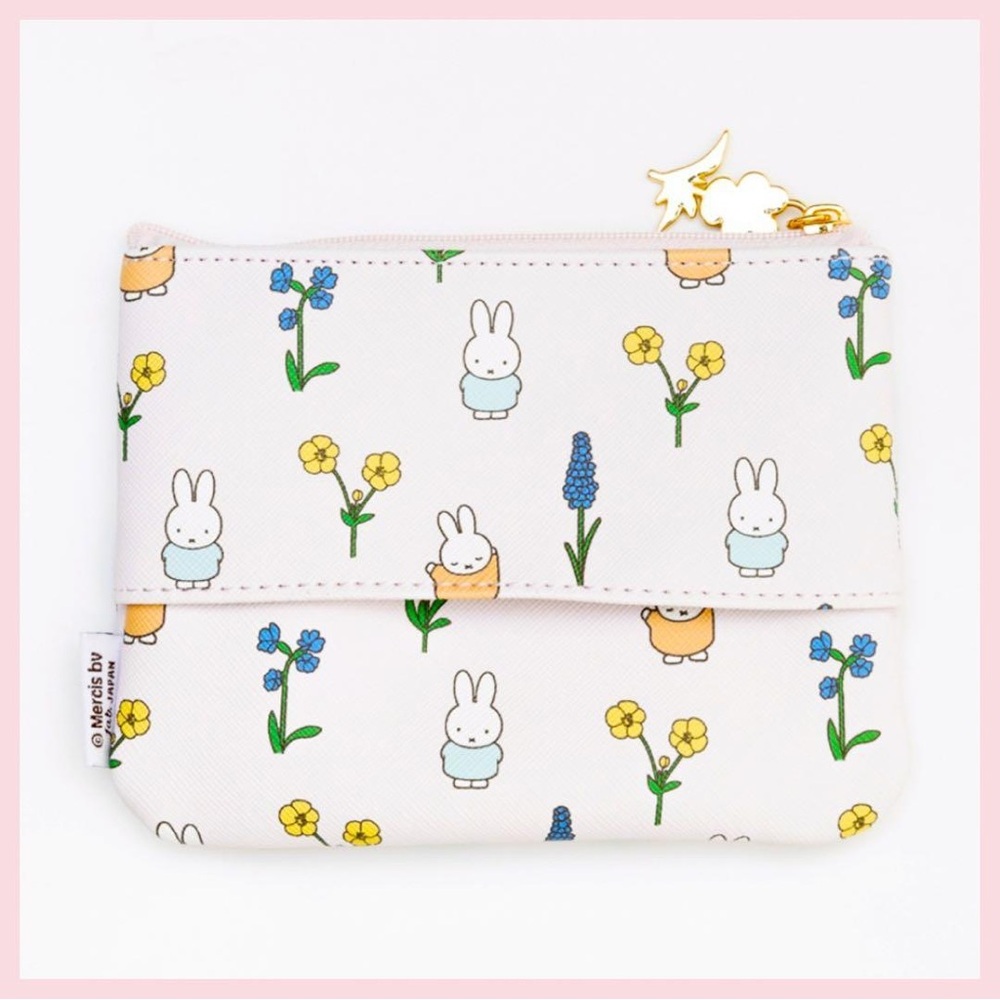 Miffy Flower Tissue Pouch Coin Purse NWT